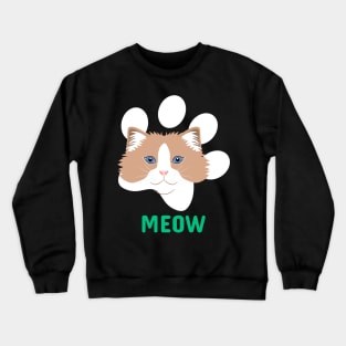 Ragdoll Cat Head Crewneck Sweatshirt